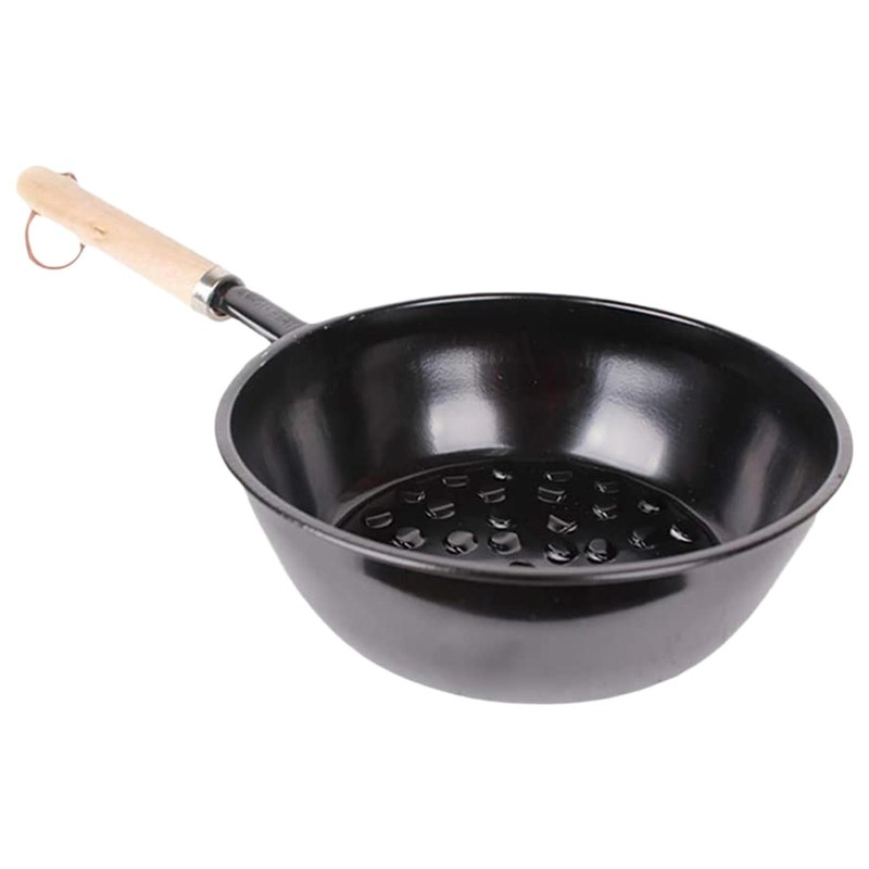 Chimney Charcoal Starter Pot Barbeque Safe Wood Handle BBQ Grill Chimney Lighter