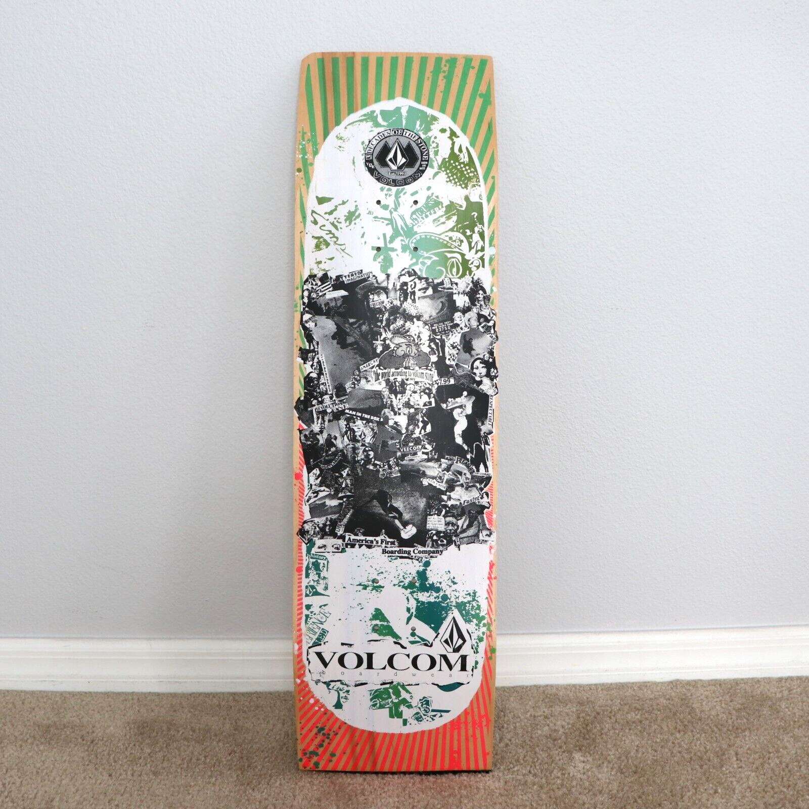Volcom Skateboard Deck 30 Years Promo Art Create A Skate Rare Uncut Board