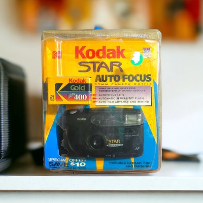 NIB Kodak STAR 35mm Auto Focus Camera with Film and Batteries
