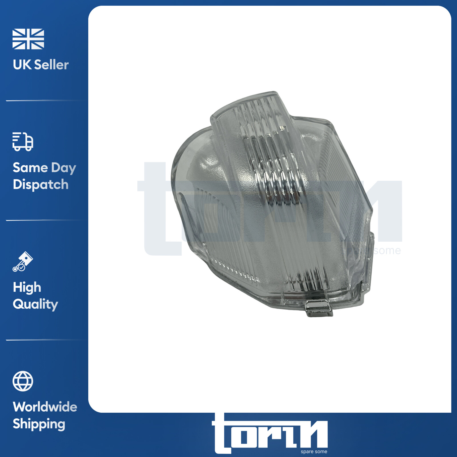 WING MIRROR INDICATOR LENS DRIVER SIDE FOR FORD TRANSIT CUSTOM TOURNEO 2012-2023