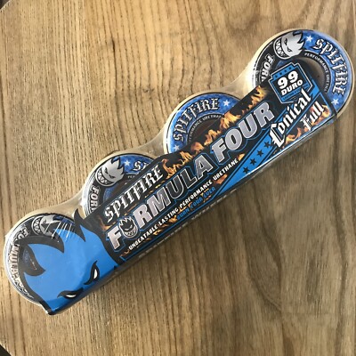 SPITFIRE FORMULA FOUR SKATEBOARD WHEELS 54MM SF F4 99D CONICAL FULL BLUE PRINT