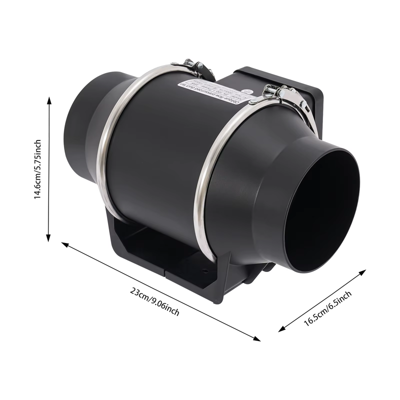 Estrattore Elicoidale Tubo 220V YIYIBYUS Aspiratore Aria Silenzioso Ventola