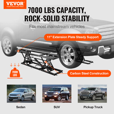 VEVOR Portable Car Lift 7000 LBS Automatic Car Lift System Jack for Home Garage