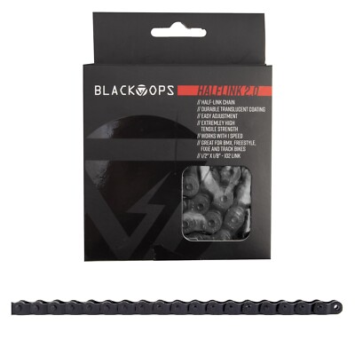 Chain Black-Ops 1/2x1/8 Half Link 1.0 1s Translucent-Black 102 Links
