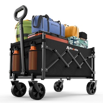 Collapsible Wagon with Wheels 220 lbs Wagons Carts Foldable Wa...