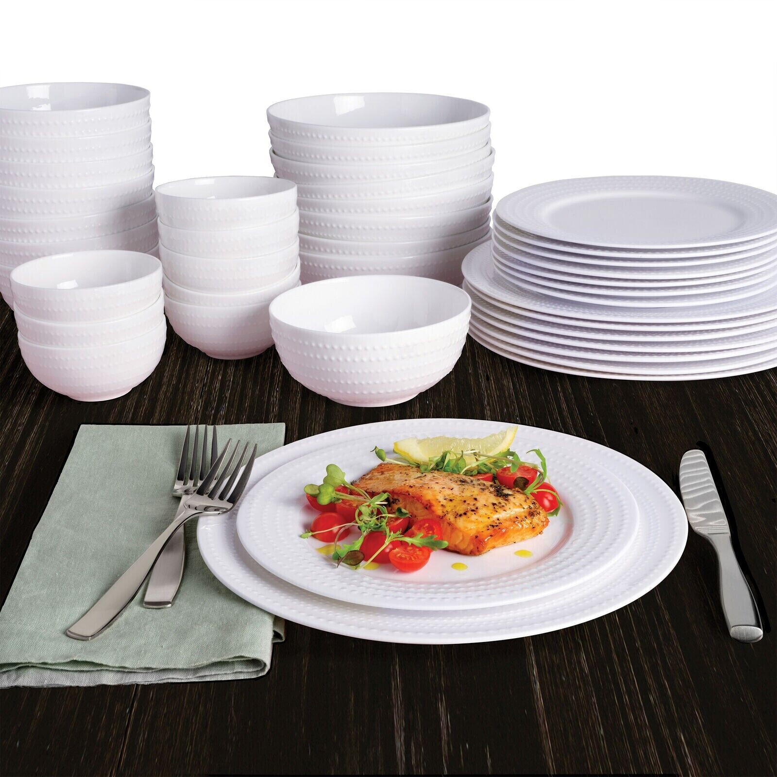 Mikasa Nellie 40 pc. Dinnerware Set - Bone China Service for 8
