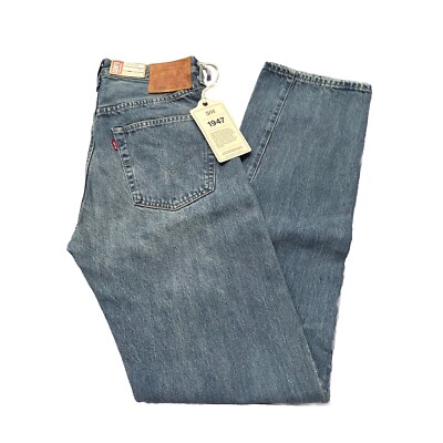 NWT LEVI'S 501 1947 BLUE DENIM JEANS PANTS JAPAN 30x34 SELVEDGE BIG E (22)