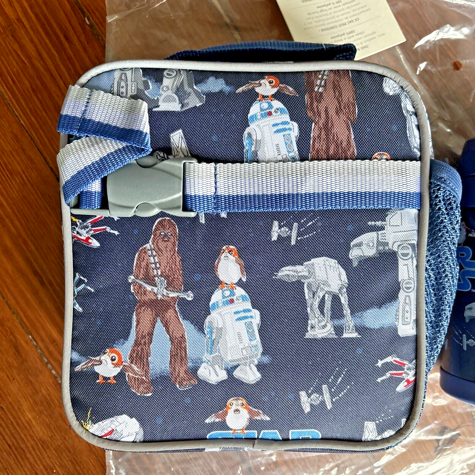 School Pottery Barn Disney STAR WARS LUNCH BOX boy holiday + water bottle space