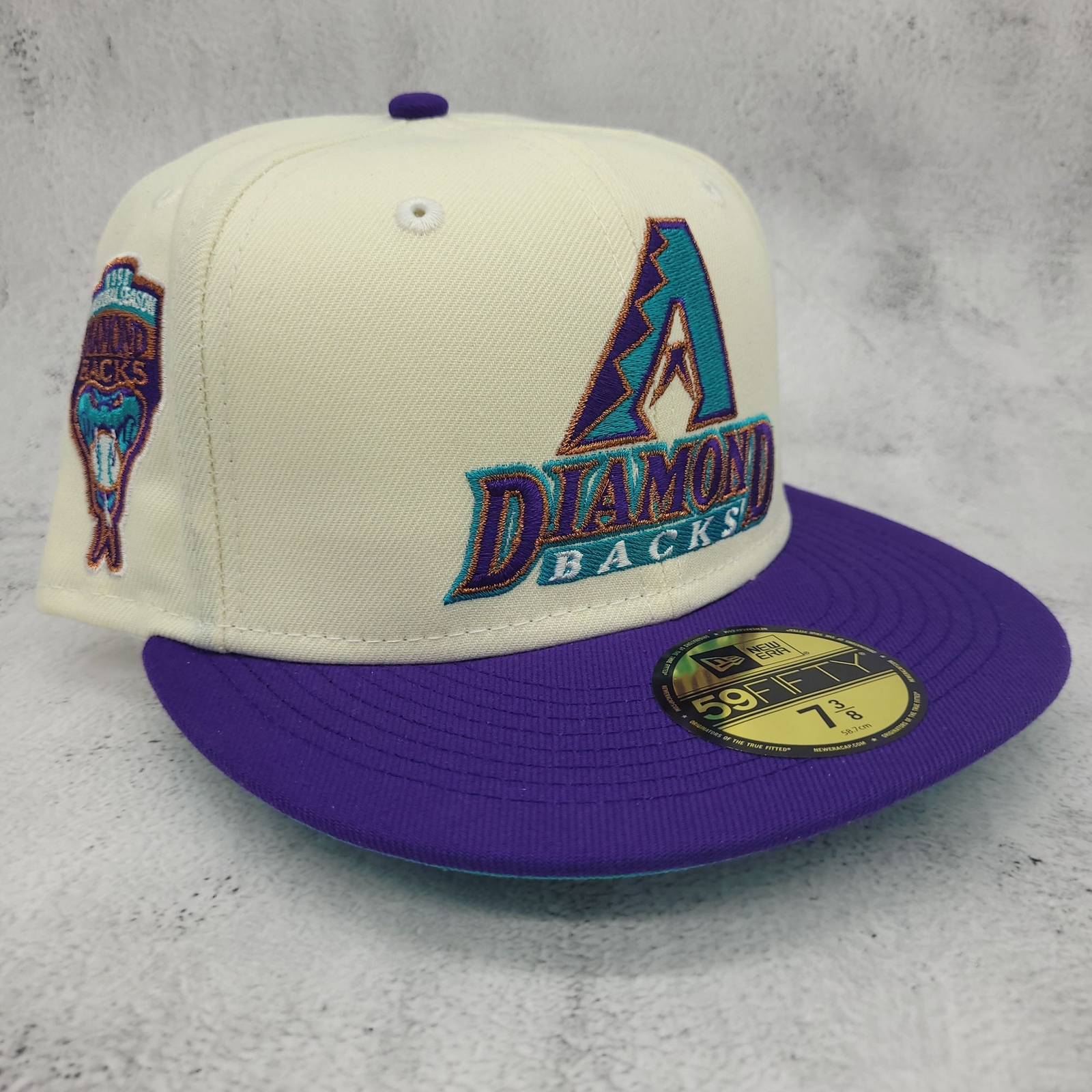 あーちゃん(2)7/12 大9 Topperz Arizona Diamondbacks Script - Size 7 3/8 - New Era