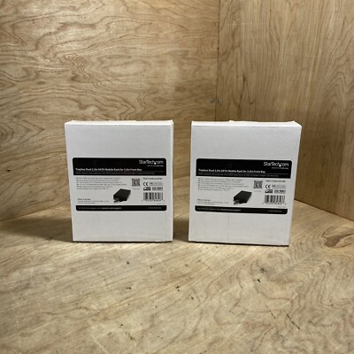 LOT OF 2 Trayless Dual 2.5 Sata Mobile Rack for 3.5in Front Bay