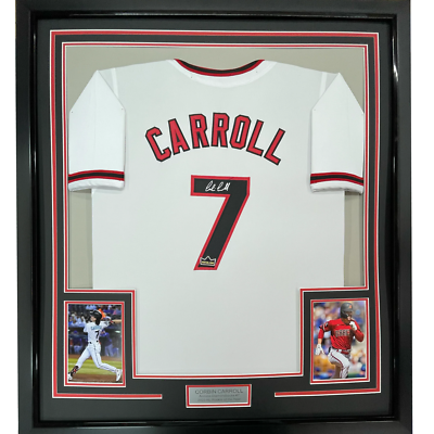 Framed Facsimile Autographed Corbin Carroll 33x42 Reprint