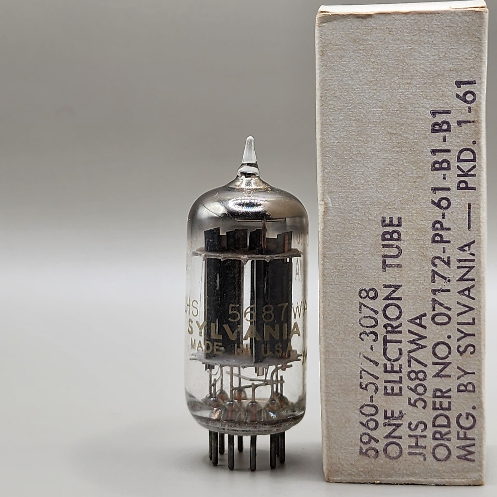 Vintage Tube 真空管 SYLVANIA JHS 5654（6AK5）高