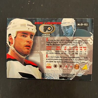 1996 Pinnacle McDonalds #McD-02 Eric Lindros Game Winners