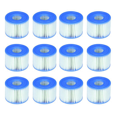 Intex 29001E PureSpa Type S1 Easy Set Spa Filter Replacement Cartridges, 12 Pack