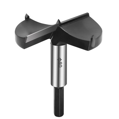 3-1/8''(80mm) Forstner Drill Bits,2-Cutter Tungsten Carbide Tipped Forstner B ...
