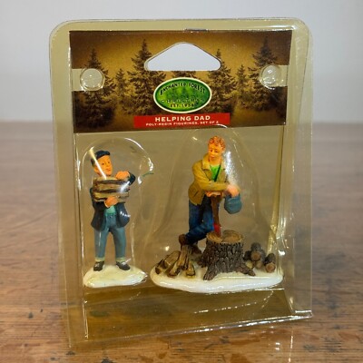 New Lemax Enchanted Helping Dad Christmas Village Accessory