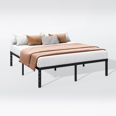 16 Inch Full Bed Frame - Durable Platform Bed Frame Non-Slip Metal Bed Frame ...
