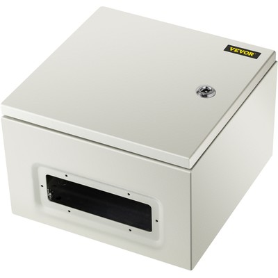 VEVOR 12x12x8'' Carbon Steel Electrical Enclosure IP65 Wall Mount Junction Box