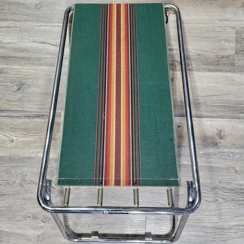 Vintage Zip Dee Folding Lounge Camp Chair Attachment Extension Greenの