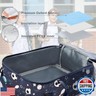 Clastyle Sport Ball Insulated Kids Lunch Bag Blue Large Thermal Cooler Bag for Boy Picnic School Lunch Box Tote,Basketball Football