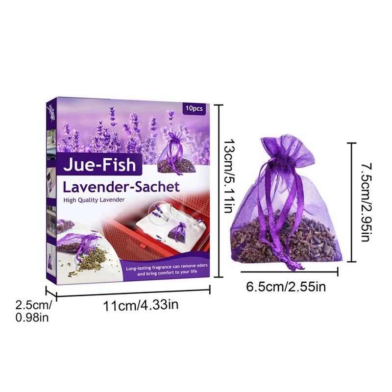 Lavender Sachets Home Fragrance 10 Bags Natural Dried Lavender 2OZ Aromatherapy