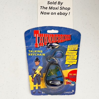 Thunderbirds Carlton TV TB 2 Talking Keychain 4 Phrases 1999 Vivid Imaginations