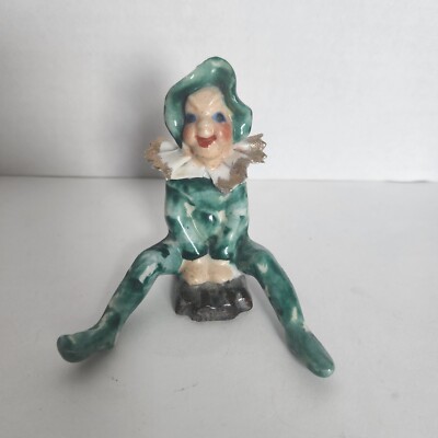 Desco Japan Pixie Elf Sprite Prixie Green White Gold Ruffle Collar Sit Wide Leg