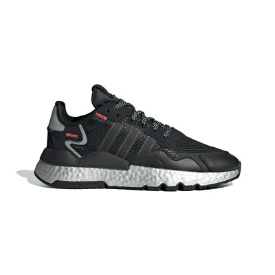 Adidas Women Originals NITE JOGGER SHOES Colour: Core Black / Shock Red / Silver
