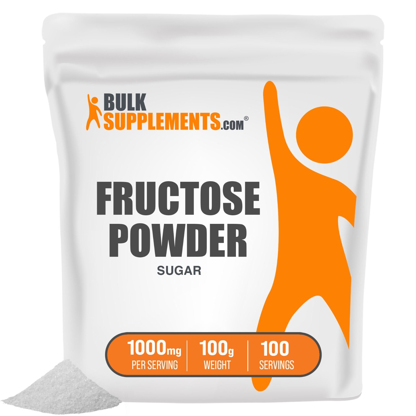 BulkSupplements Fructose (Sugar) - Natural Sweetener from Plants