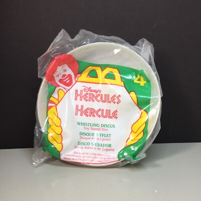 1997 Disney s Hercules Whistling Discus McDonald s Happy Meal Toy # 4 NISP 