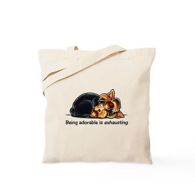 CafePress Yorkie Being Adorable Tote Bag (920840321)