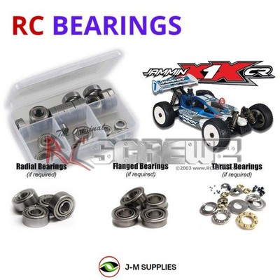 RCScrewZ Metal Shielded Bearings ofn043b for Ofna/Jammin X1X-CR 1/8 Buggy | SET