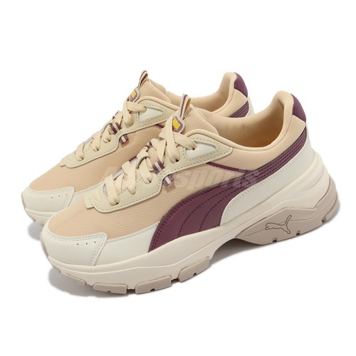 

Puma Cassia Via Granola Wood Ivory Red Женская повседневная обувь на платформе 389223-03, Цвет слоновой кости, Cassia Via