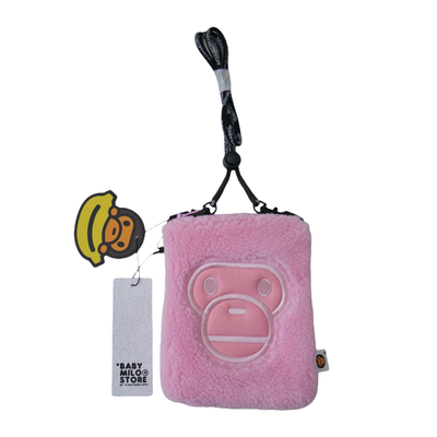 BAPE Baby Milo Barbie Pink Wallet Phone Belt Bag Crossbody Purse