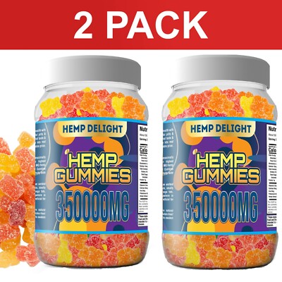 (2 PACK) Natural Vegan Gummies Pain, Stress, Immune, Anxiety, Sleep, Melatonin