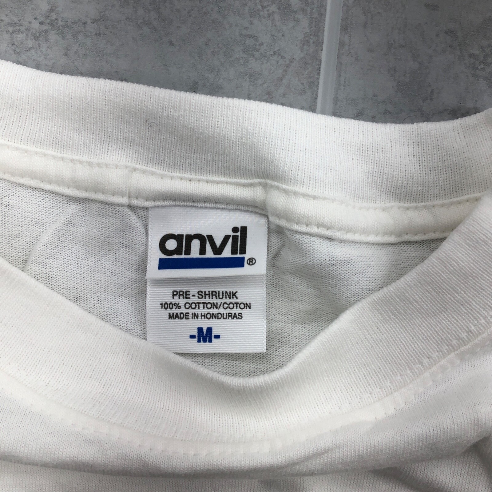 Anvil The Wave Caster Board Graphic White Skate T-Shirt Adult Size M