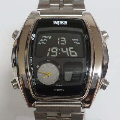 Vintage Citizen Independent 1481010  Digi Ana C351-L16673Y　Fully Working