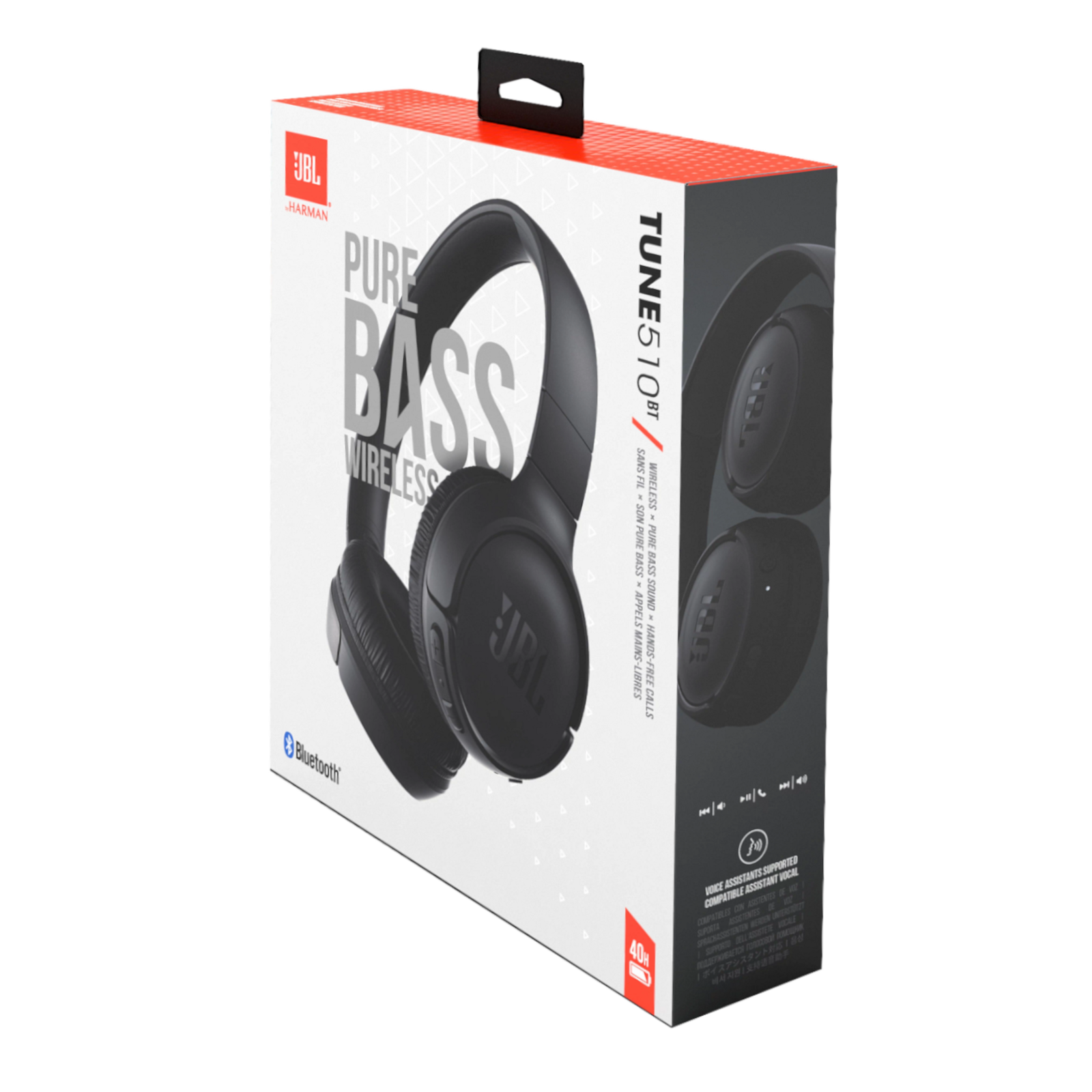 JBL Tune 510BT Wireless Bluetooth On-ear Headphones, Black | Pricetronic