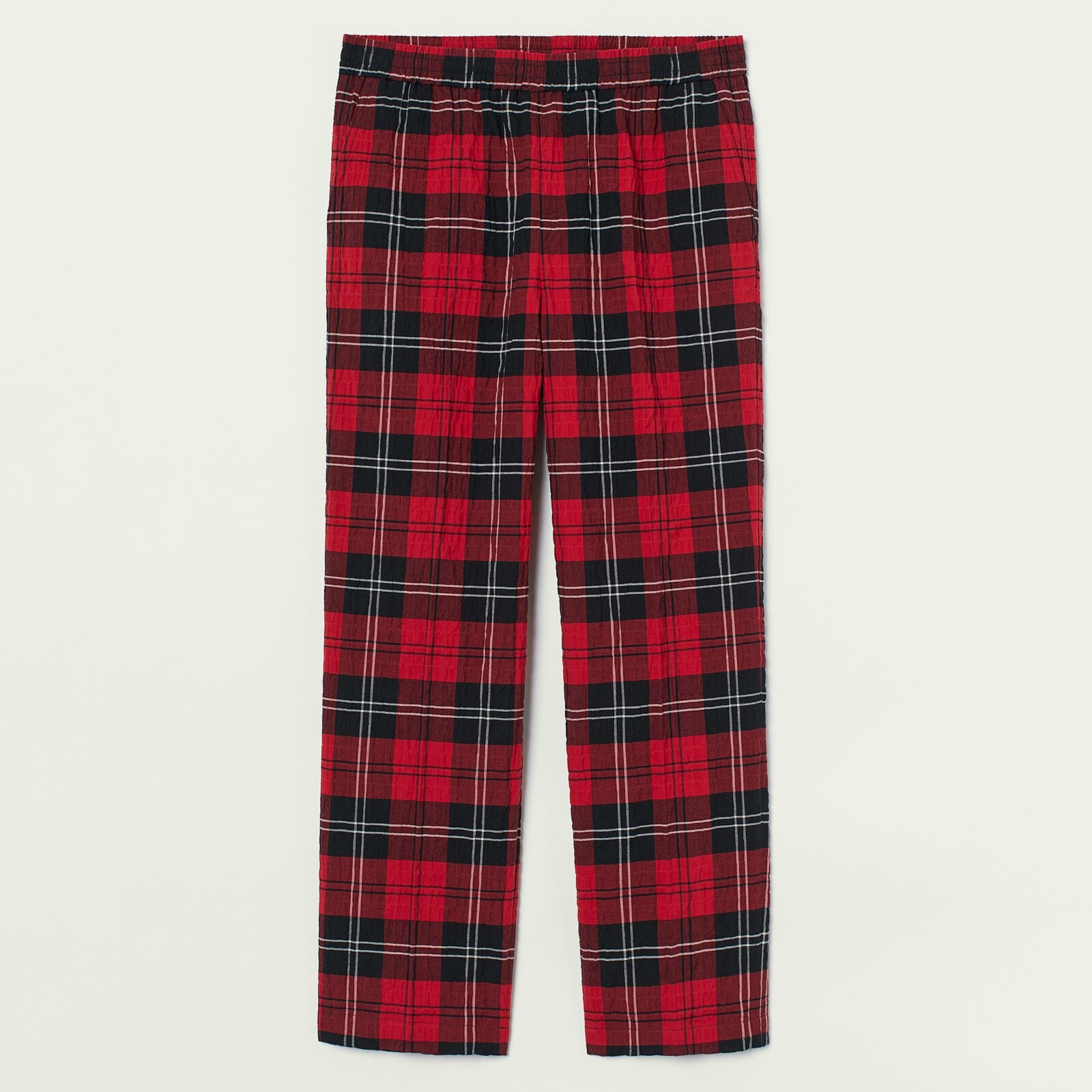 Simone Rocha x H\u0026M Loose Fit Cotton Trousers Pants in Red Black Tartan  Check XS | eBay