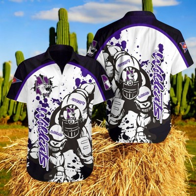 Northwestern Wildcats Football Player Hawaiian Shirt