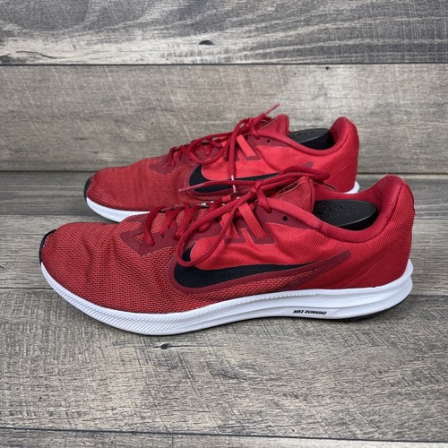 Nike Mens Downshifter 9 AQ7481-600 Red Black Running Shoes