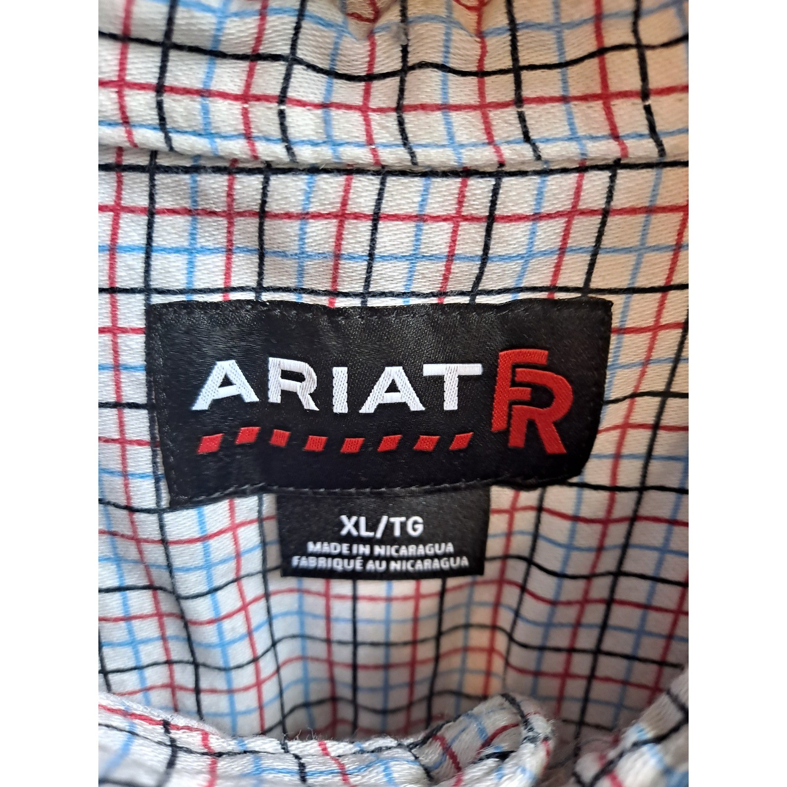 Ariat FR Plaid Work Shirt Flame Resistant Long Sleeve Button Up CAT2 — photo 7