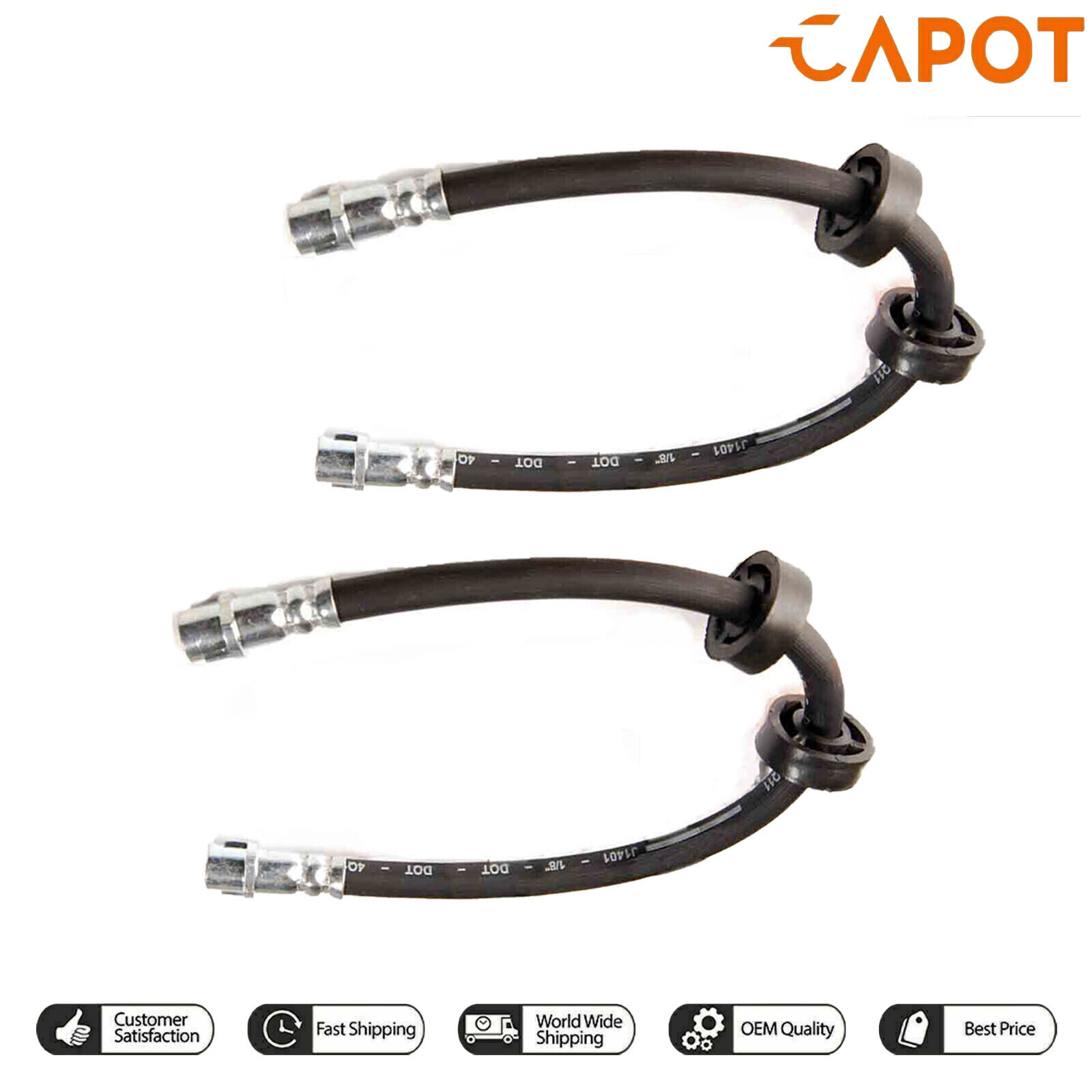 2X Tuyau de frein avant pour VW Transporter T4 | 701611701A 1006110067