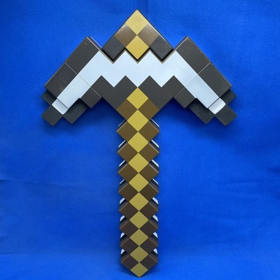 Minecraft Diamond Pick Axe AND Sword 2 In 1 Changeable Plastic 2014 Large 20x12