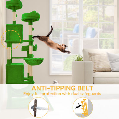 75 Inches Indoor Cat Tree Tall Cat Tower for Large Cats 20 lbs Cat Condo