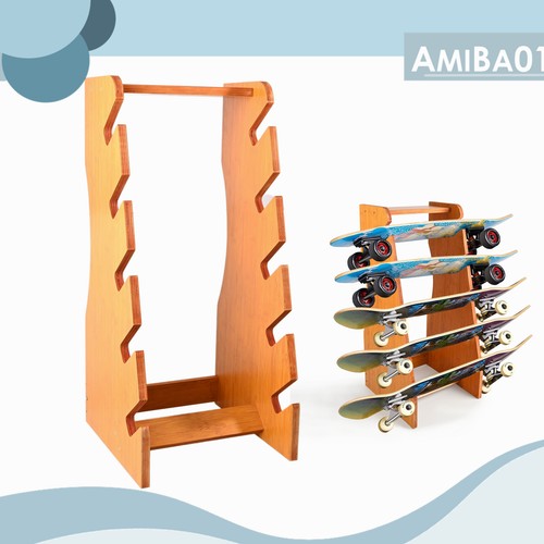 Longboard Deck Storage Rack