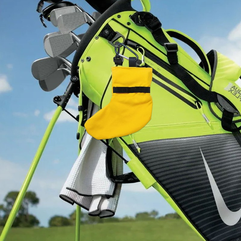 Golf Ball Bag Pouch Storage Bag Waist Bag Holder Golf Tee Bag with Carabiner