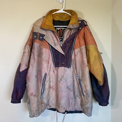 MDC Women s Jacket Multi Color Good Ski Vintage Size Large 40
