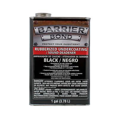 Barrier Bond Auto Body Rubberized Undercoating/Sound Deadener - Black - Gallon