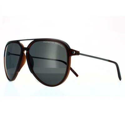 Pre-owned Porsche Design Sunglasses P8912 B Brown Gray Gray Polarized Ar